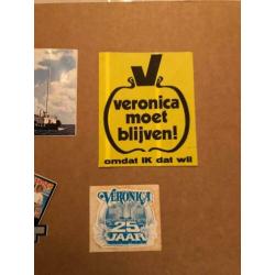 6 fraaie stickers sticker. Omroep TV. VERONICA zender