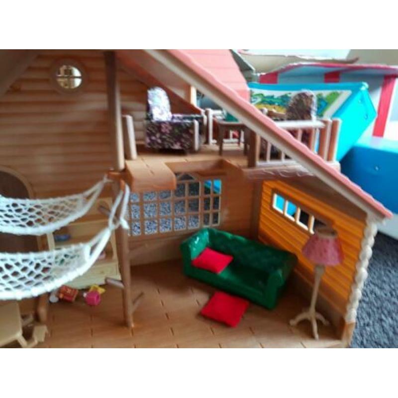 sylvanian families blokhut met interieur nieuw