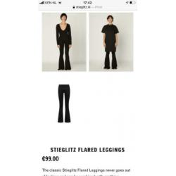 Mt 36 (kan ook bij 38) Stieglitz flared legging zwart izgs!