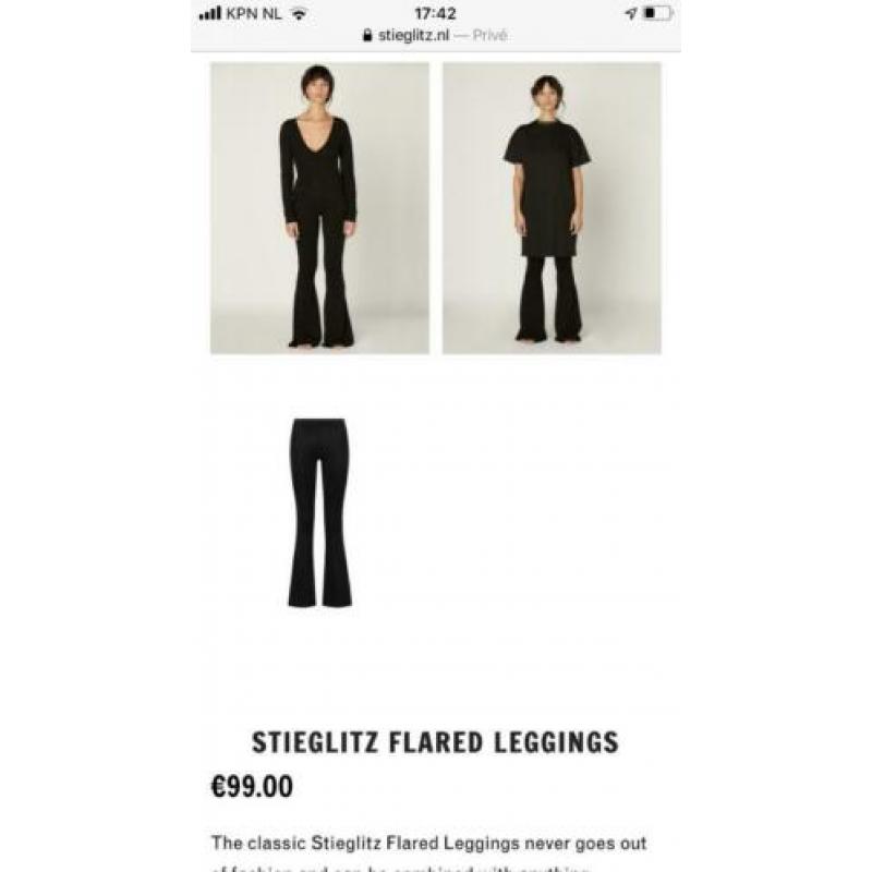 Mt 36 (kan ook bij 38) Stieglitz flared legging zwart izgs!