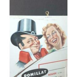 Leuk vintage reclamebord postillon wijn