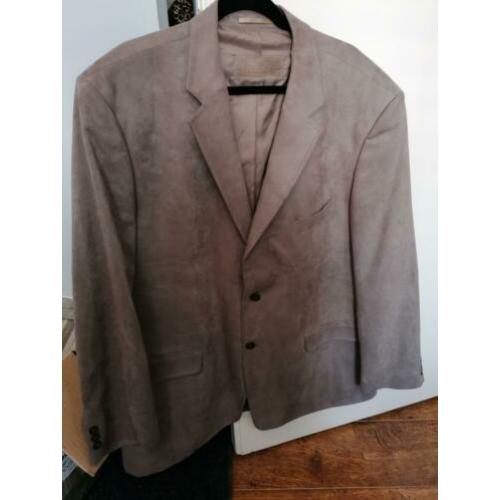 Heren colbert maat 60 taupe kleur
