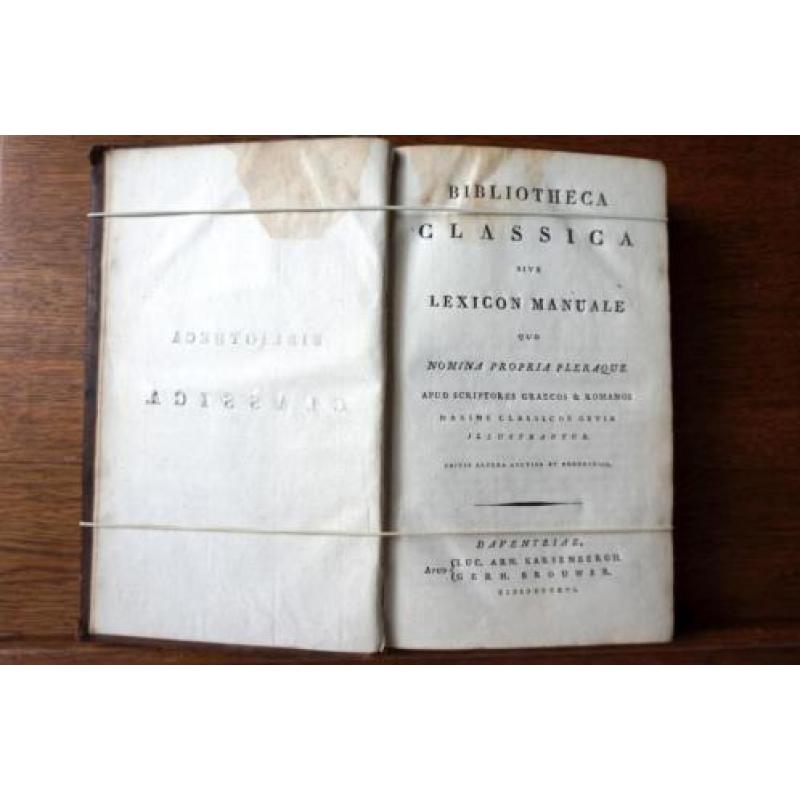 1816. Antiek Boek. Bibliotheca Classica Italiaans