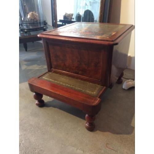 Sale, pracht oud opstapje bibliotheek trapje Victoriaans