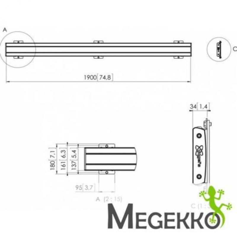 Vogel's PFB 3419 Interface plaat 1915 mm zwart