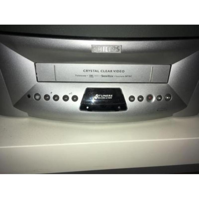 televisie Philips met video recorder (&James Bond collectie)