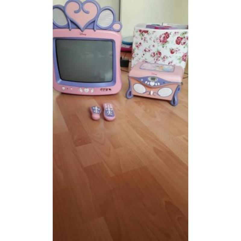 Disney prinsessen tv + cd speler