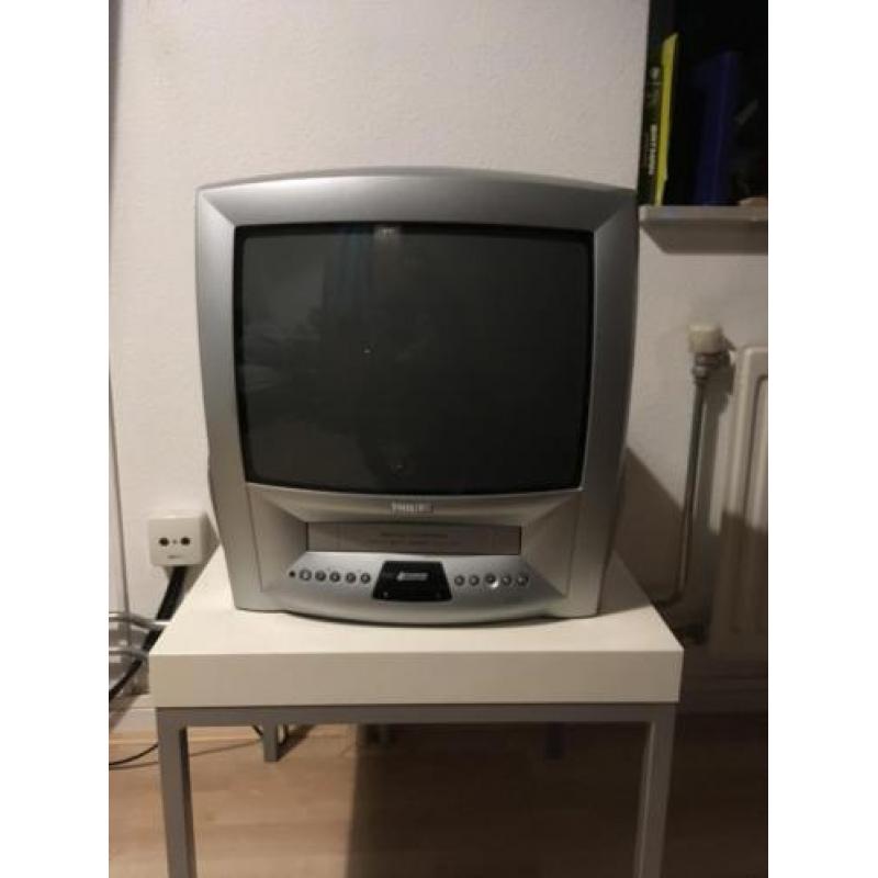 televisie Philips met video recorder (&James Bond collectie)