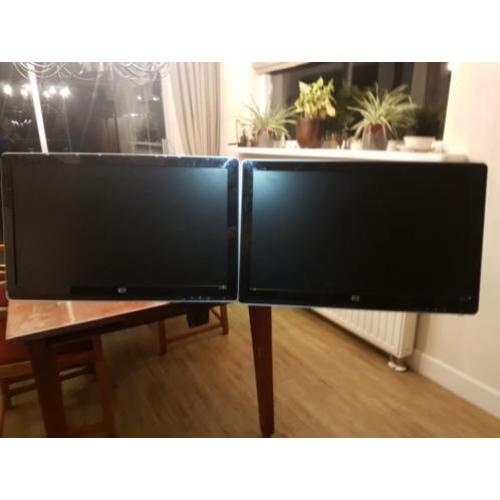 Hp monitoren + ergotron dual stand