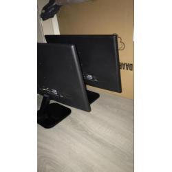 2x 24 inch fullhd lg monitor met hdmi