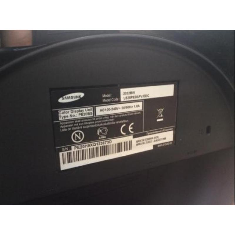 Computermonitor, zwart, Samsung