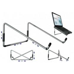 R-GO Steel Travel Laptopstandaard, Zilver