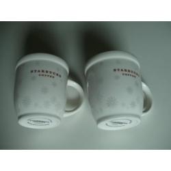 Starbucks Mugs 2008 - Christmas snowflakes - Elka porselein