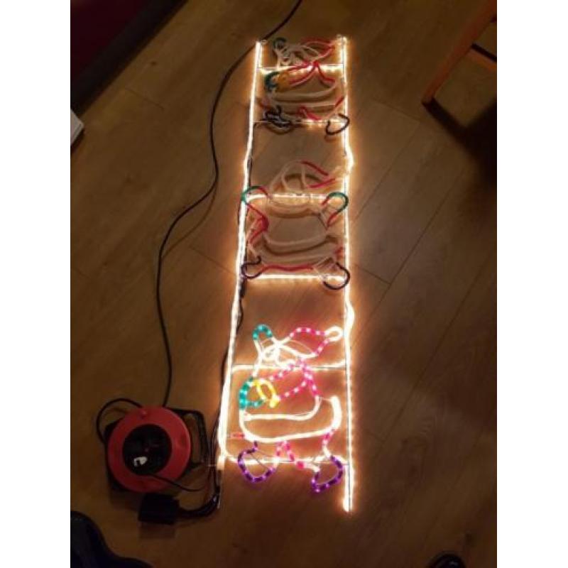 Klimmende kerstman.