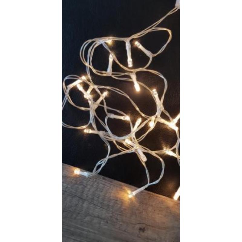 2 x led verlichting in de kleur amber op batterijen (nieuw)