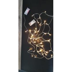 2 x led verlichting in de kleur amber op batterijen (nieuw)