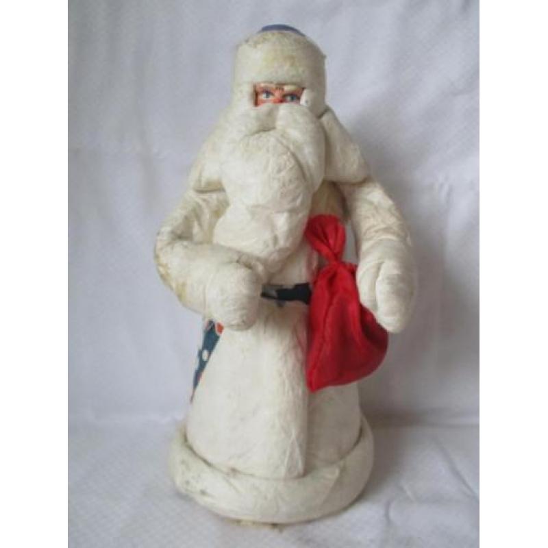 oude kerstman papier mache 32 x 15 cm 1965-1970
