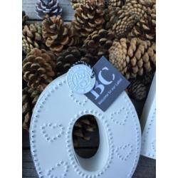 Bastion Collections Kerst Noël letters RvS wit