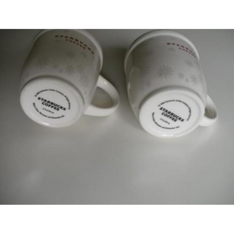 Starbucks Mugs 2008 - Christmas snowflakes - Elka porselein