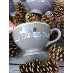 Bastion Collections Merry Christmas jumbo mugs 6st nieuw