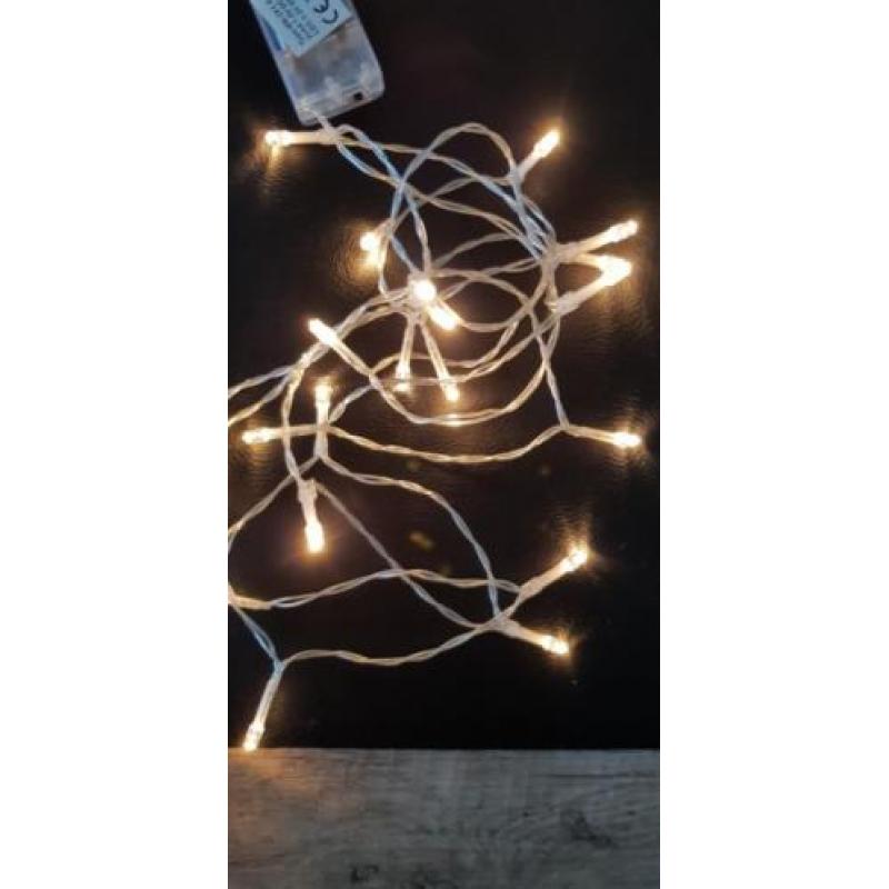 2 x led verlichting in de kleur amber op batterijen (nieuw)