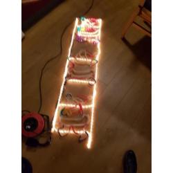 Klimmende kerstman.