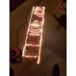Klimmende kerstman.