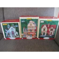 lemax 3 kersthuisjes in doos sint trinity church- buchershop
