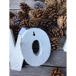 Bastion Collections Kerst Noël letters RvS wit
