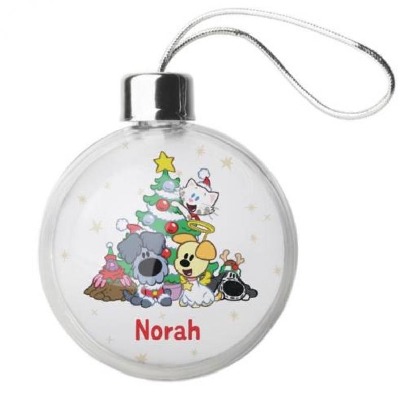 Woezel & Pip kerstbal - Transparant (2 stuks)