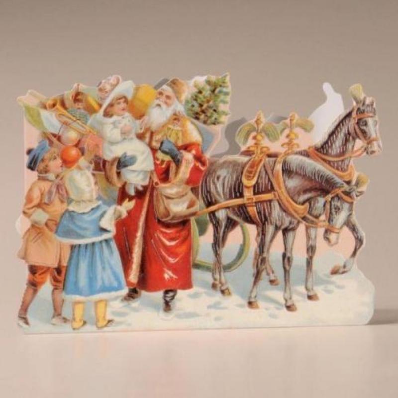 Victoriaanse / nostalgische kerstkaarten 1,25 euro per stuk