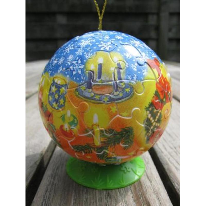 Ravensburger Puzzelbal Kerst - Kerstkrans, kaarsen, engel