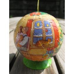 Ravensburger Puzzelbal Kerst Gezin bij kerstman en openhaard