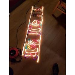 Klimmende kerstman.