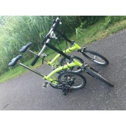 Brompton vouwfietsen Set Lime Green 1 jaar oud