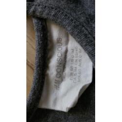 H&M jurkje maat 50 grijs met sterren