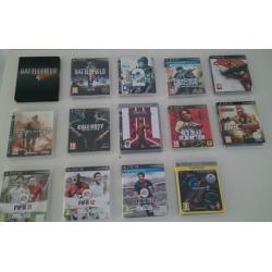 PS3 met 2 controllers, Bluetooth headset en games