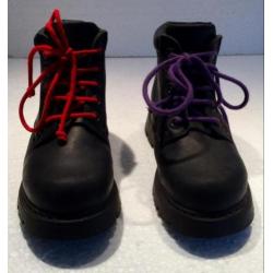 WANDEL-, STOERE, STEVIGE SCHOENEN, LEDER, ZWART, maat 27