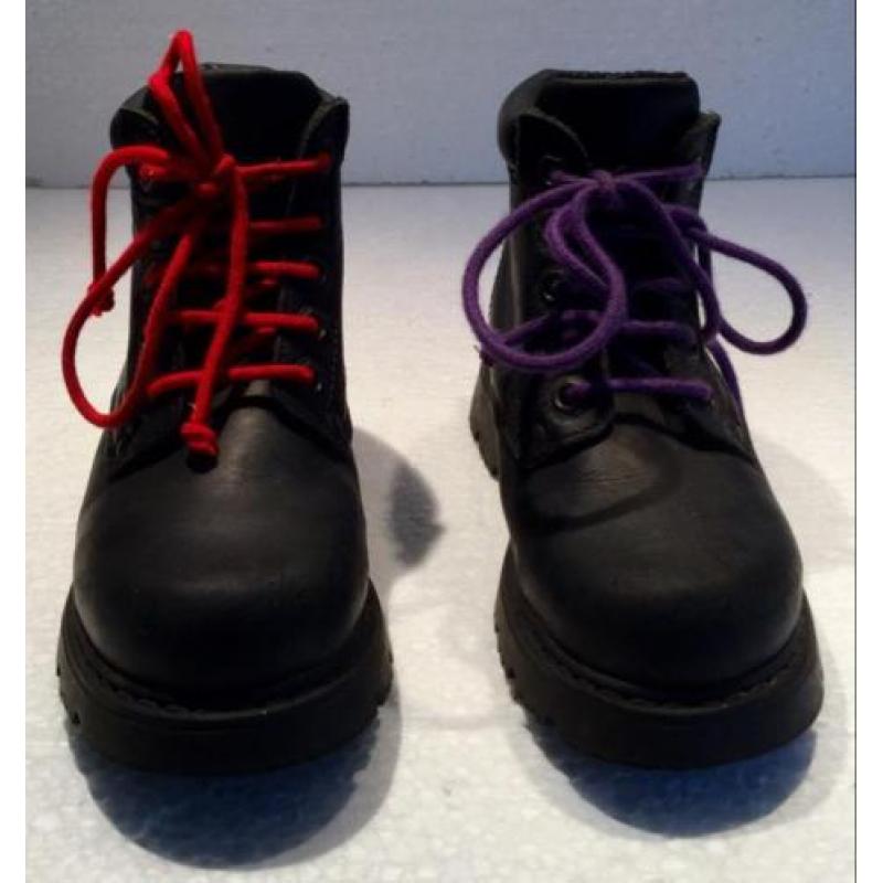 WANDEL-, STOERE, STEVIGE SCHOENEN, LEDER, ZWART, maat 27