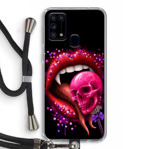 Dodelijk zoet: Samsung Galaxy M31 Transparant Hoesje met koord