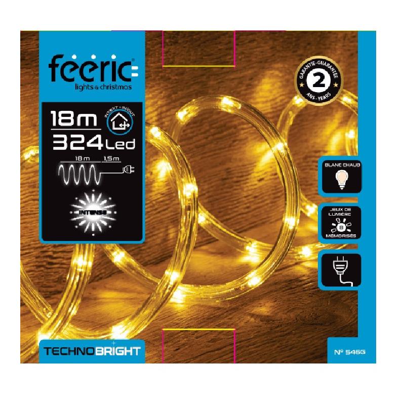 Feeric lights & Christmas Lichtslang - 18 m - warm wit - 324 LEDs